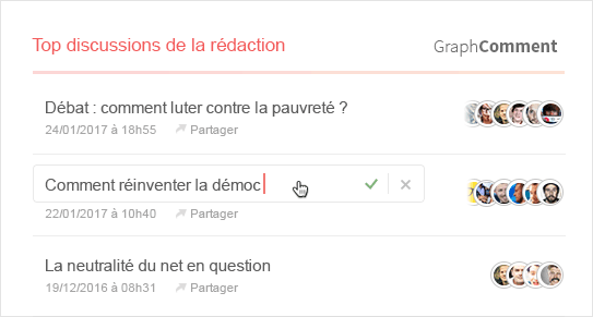 Image pour Éditorialisez les meilleures discussions