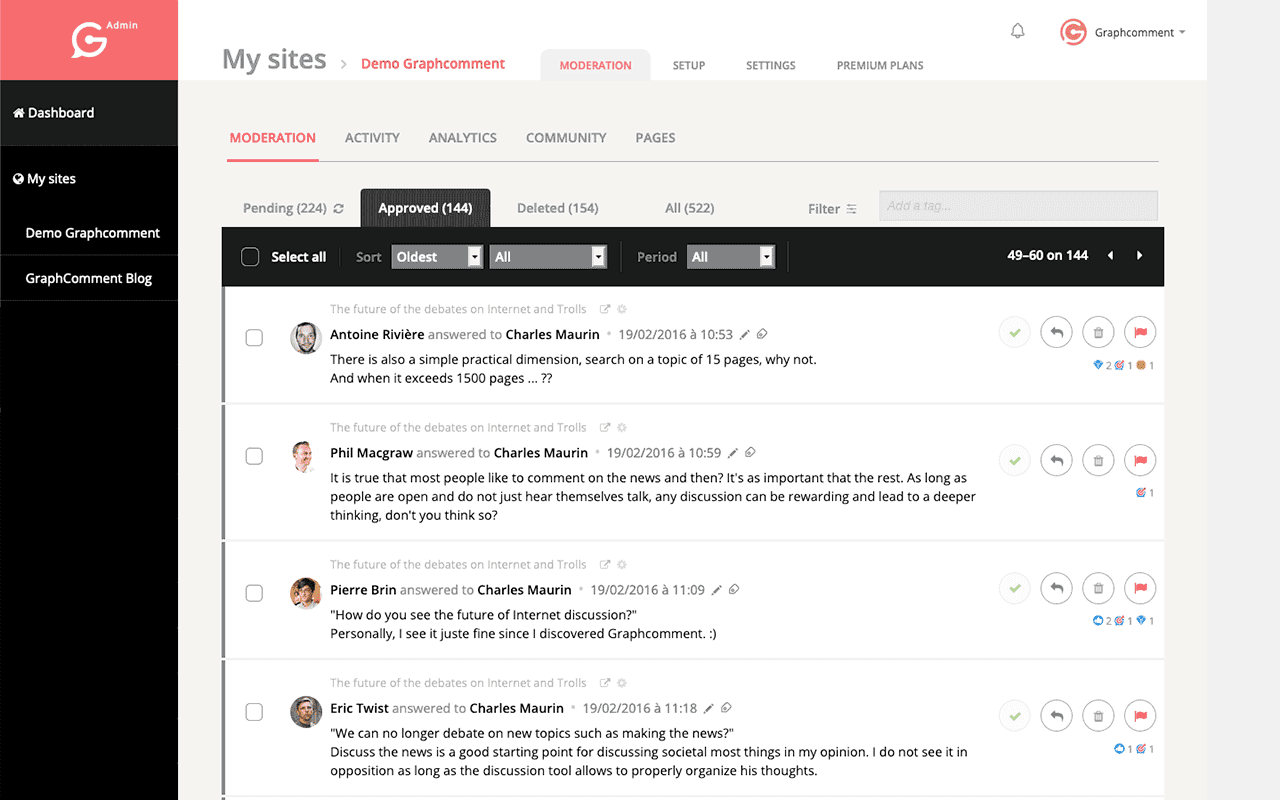 Moderation dashboard — multi-moderator workflows